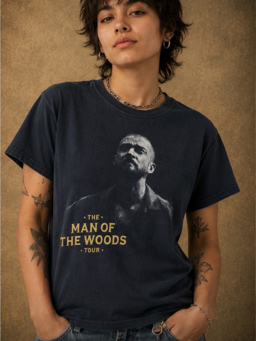The Man of the Woods Tour (Justin Timberlake) Graphic Tee - Black